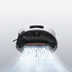 Aspirator robot Xiaomi Robot Vacuum 5 EU OV31GL, 55 W, 20000 Pa, 140 min, recunoaștere AI, stație automată de spălare și uscare, navigație laser dToF, apă caldă 80 °C, alb