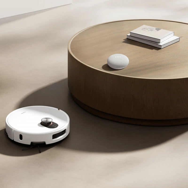 Aspirator robot Xiaomi Robot Vacuum 5 EU OV31GL, 55 W, 20000 Pa, 140 min, recunoaștere AI, stație automată de spălare și uscare, navigație laser dToF, apă caldă 80 °C, alb