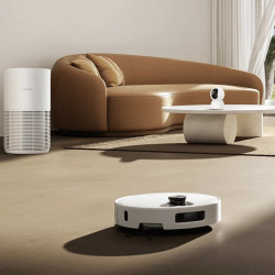 Aspirator robot Xiaomi Robot Vacuum 5 EU OV31GL, 55 W, 20000 Pa, 140 min, recunoaștere AI, stație automată de spălare și uscare, navigație laser dToF, apă caldă 80 °C, alb
