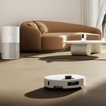 Aspirator robot Xiaomi Robot Vacuum 5 EU OV31GL, 55 W, 20000 Pa, 140 min, recunoaștere AI, stație automată de spălare și uscare, navigație laser dToF, apă caldă 80 °C, alb
