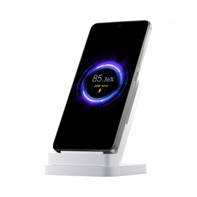 Încărcător wireless Xiaomi BHR7560GL, 50 W HyperCharge, USB-C, încărcare sigură, alb