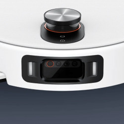 Aspirator robot Xiaomi Robot Vacuum 5 Pro EU OV21GL, 55 W, 20000 Pa, 140 min, cameră triplă AI de 5 MP cu funcție de recunoaștere, stație automată de spălare și uscare, navigație dToF retractabilă, apă la 80 °C, alb