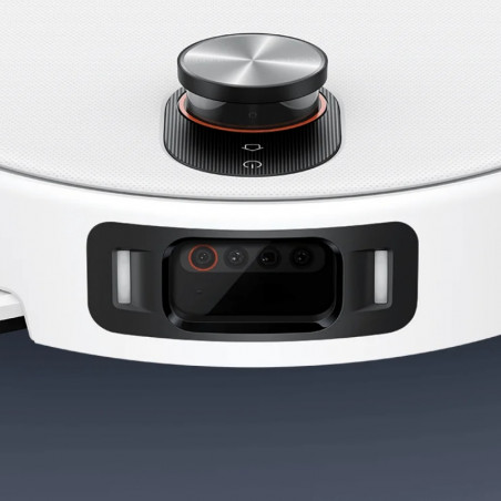 Aspirator robot Xiaomi Robot Vacuum 5 Pro EU OV21GL, 55 W, 20000 Pa, 140 min, cameră triplă AI de 5 MP cu funcție de recunoaștere, stație automată de spălare și uscare, navigație dToF retractabilă, apă la 80 °C, alb