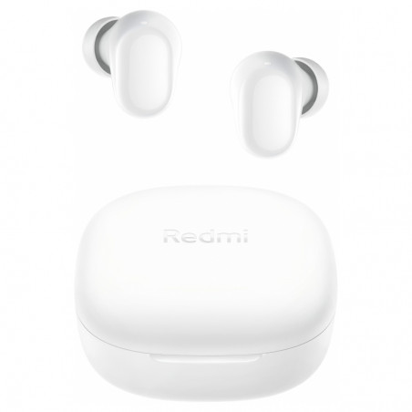 Căști fără fir Xiaomi Redmi Buds 6 Play BHR8773GL, 7,5 ore, rază de acțiune de 10 m, Bluetooth 5.4, IPX4, alb