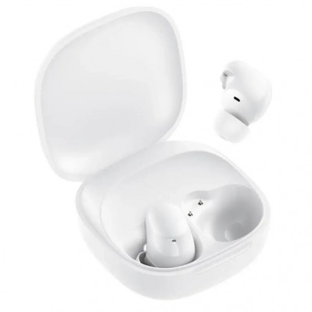 Căști fără fir Xiaomi Redmi Buds 6 Play BHR8773GL, 7,5 ore, rază de acțiune de 10 m, Bluetooth 5.4, IPX4, alb