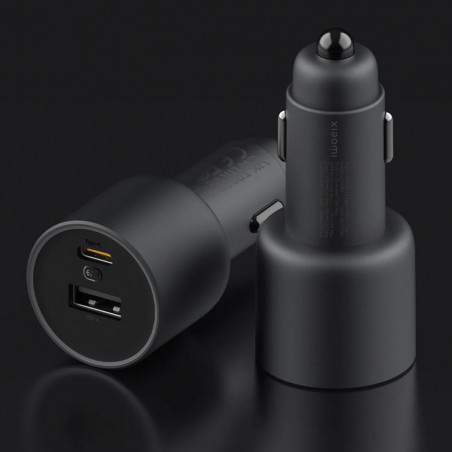 Încărcător auto Xiaomi Mi BHR6814GL, 67 W, 2 porturi de încărcare, indicator LED, negru