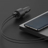 Încărcător auto Xiaomi Mi BHR6814GL, 67 W, 2 porturi de încărcare, indicator LED, negru