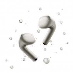 Căști Xiaomi Buds 6 M2540E1, 6 ore, Bluetooth 5.4, Hi-Res, aptX Lossless, reducere a zgomotului bazată pe IA, ANC, sunet la 360°, IP54, alb ceramic