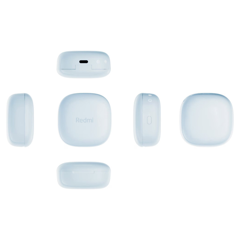 Căști fără fir Xiaomi Redmi Buds 6 Play BHR9283GL, 7,5 ore, rază de acțiune de 10 m, Bluetooth 5.4, IPX4, albastru