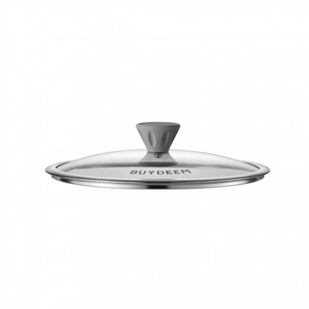 Tigaie wok BUYDEEM CP102-CG, 30 cm, antiaderentă, fără PFOA, supapă de abur, compatibilă cu plitele cu inducție, verde