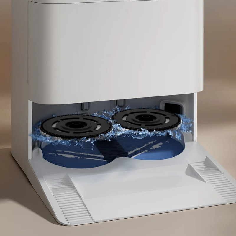 Aspirator robot Xiaomi Robot Vacuum H50 EU, 55 W, 10 000 Pa, 120 min, 280 ml, Spălare mopuri, Navigație laser LDS, Stație de încărcare automată, Alb