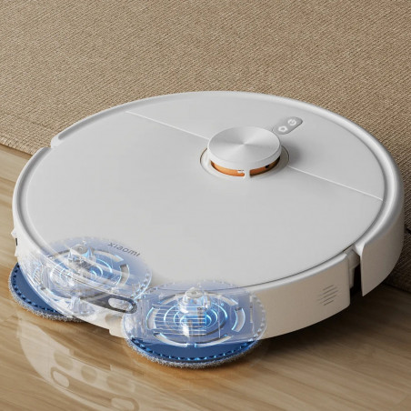 Aspirator robot Xiaomi Robot Vacuum H50 EU, 55 W, 10 000 Pa, 120 min, 280 ml, Spălare mopuri, Navigație laser LDS, Stație de încărcare automată, Alb