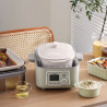 Recipient din porțelan pentru aparatul de gătit cu aburi BUYDEEM CT1005, 2 l, de la -8 °C la +230 °C, omologat de FDA pentru contactul cu alimentele, alb