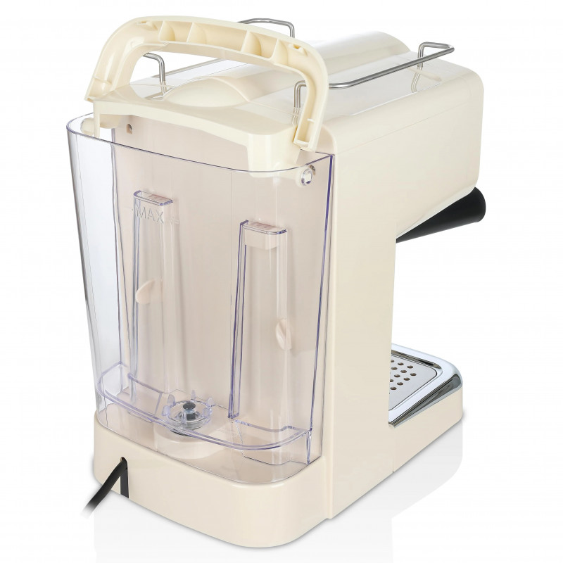 Mașină de espresso ZILAN ZLN2992, 1100 W, 15 bar, 1,25 l, preparare dublă, portafiltru, spumă de lapte caldă și rece, reglare a temperaturii, culoare crem