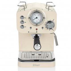 Mașină de espresso ZILAN ZLN2992, 1100 W, 15 bar, 1,25 l, preparare dublă, portafiltru, spumă de lapte caldă și rece, reglare a temperaturii, culoare crem
