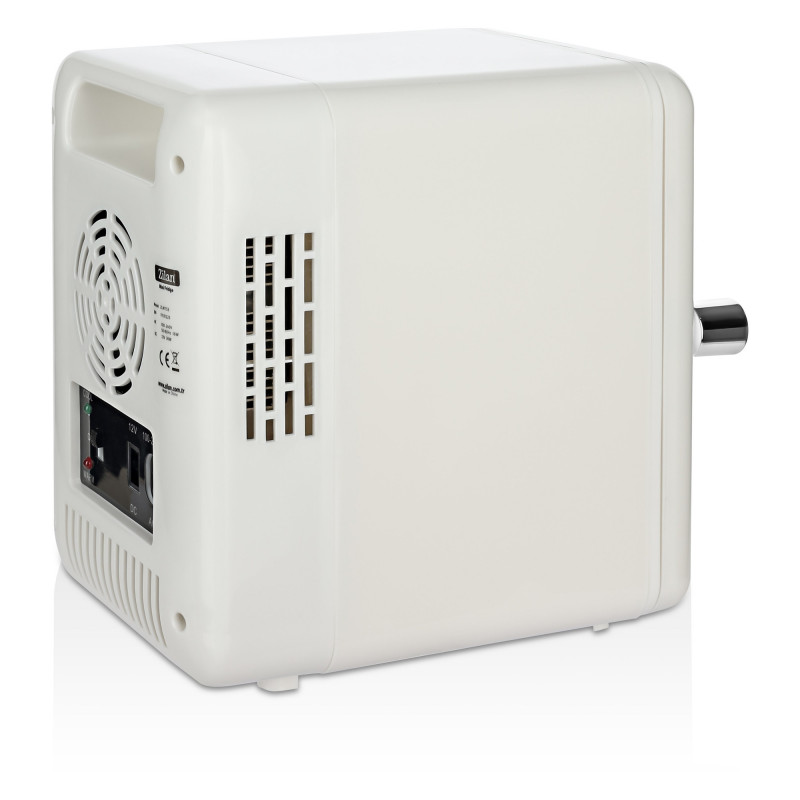 Mini-frigider portabil Zilan ZLN1153, 36 W, 4 l, 6 cutii, Răcire/încălzire, 10-75 °C, 240/12 V, Alb