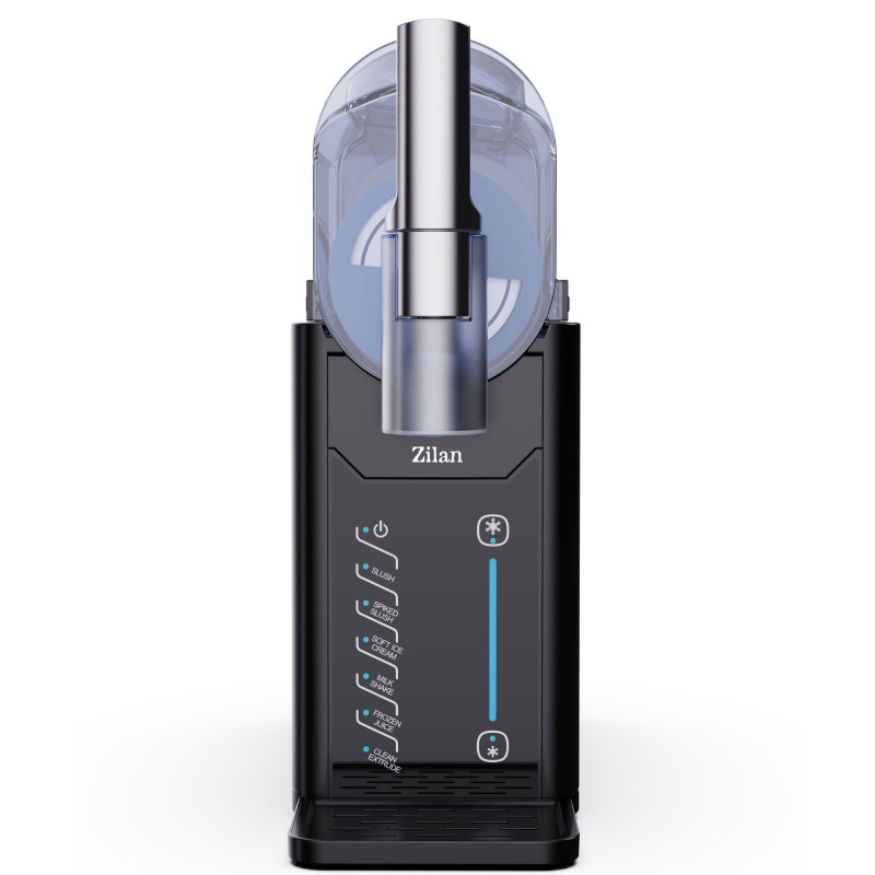 Aparat pentru deserturi înghețate (sorbet) Zilan ZLN4819, 200 W, 2 l, 5 programe automate, Control al consistenței, Autocurățare, LED, Negru