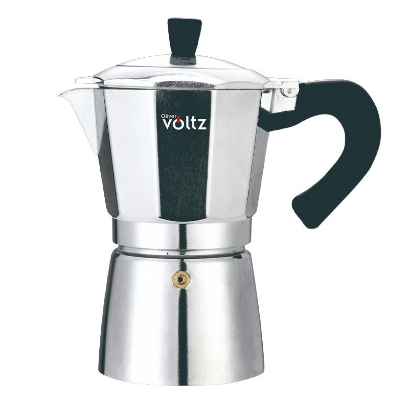 Aparat de cafea cubanez Oliver Voltz Florence OV51173J6, 6 cești, 300 ml, supapă de siguranță, oțel inoxidabil