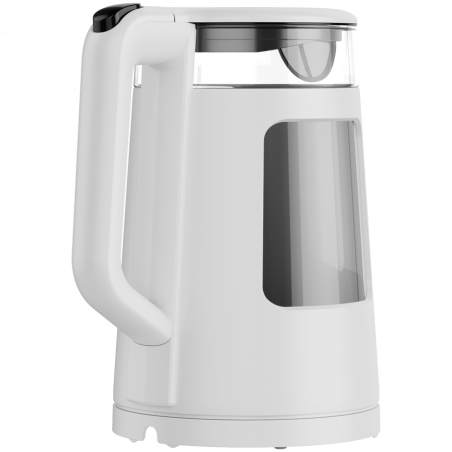 Ceainic electric AENO EK6 AEK0006, 2200 W, 1,7 l, 40-100 °C, STRIX, LED, perete dublu, filtru, bază rotativă la 360°, alb