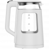 Ceainic electric AENO EK6 AEK0006, 2200 W, 1,7 l, 40-100 °C, STRIX, LED, perete dublu, filtru, bază rotativă la 360°, alb