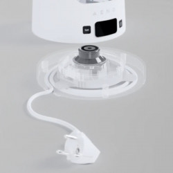Ceainic electric AENO EK6 AEK0006, 2200 W, 1,7 l, 40-100 °C, STRIX, LED, perete dublu, filtru, bază rotativă la 360°, alb