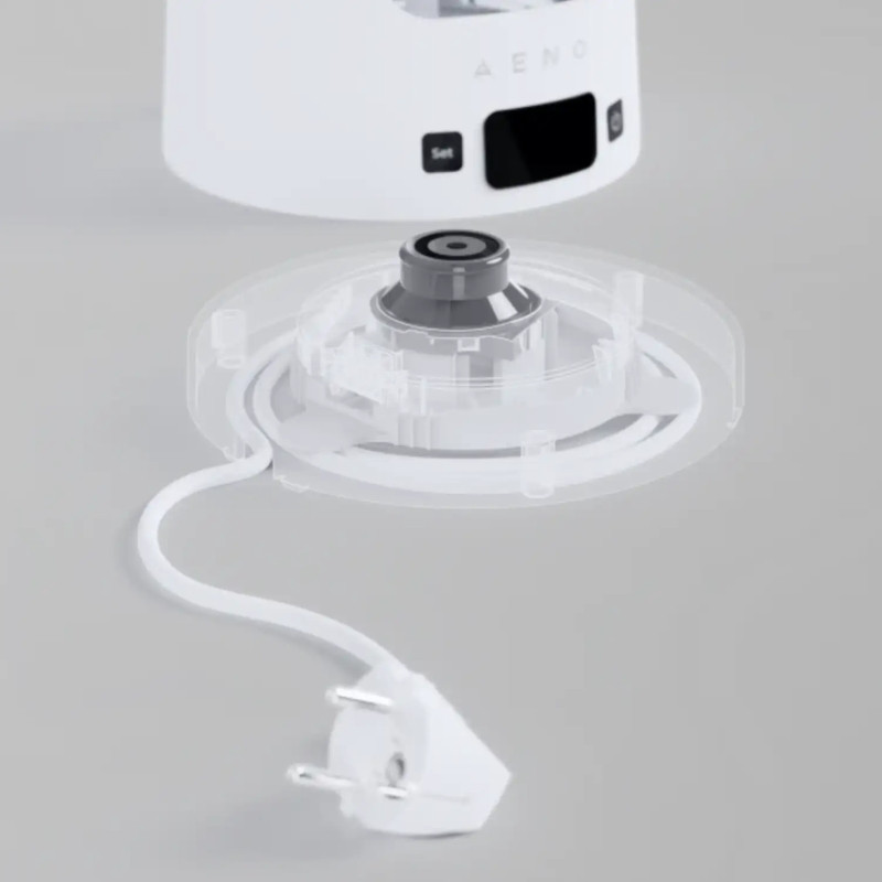 Ceainic electric AENO EK6 AEK0006, 2200 W, 1,7 l, 40-100 °C, STRIX, LED, perete dublu, filtru, bază rotativă la 360°, alb