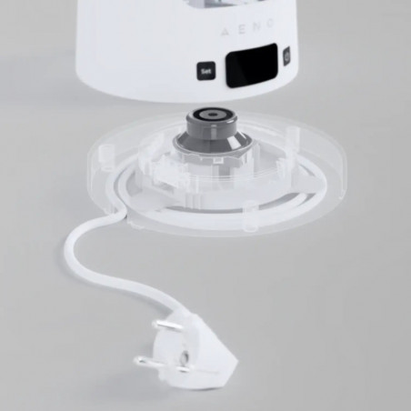 Ceainic electric AENO EK6 AEK0006, 2200 W, 1,7 l, 40-100 °C, STRIX, LED, perete dublu, filtru, bază rotativă la 360°, alb