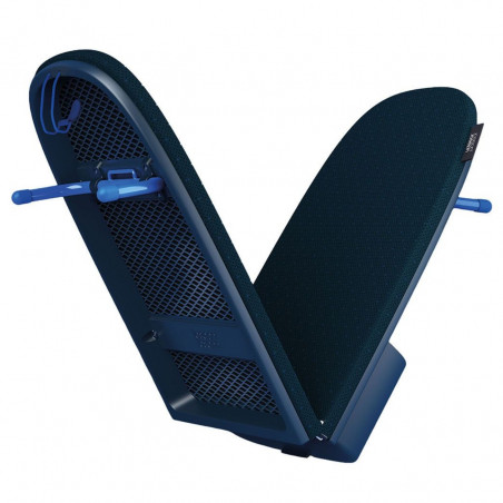 Masă de călcat pliabilă Joseph Joseph Pocket Max Plus 5000022, Husă din bumbac 100%, Strat impermeabil, Cârlig de agățare, Compartiment pentru fierul de călcat, DripShield, Albastru