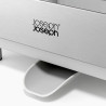 Uscator de vase Joseph Joseph Extend Steel Plus 6500041, Pana la 16 piese, Extensibil, Sine pentru pahare, Scurgere, Demontabil, Otel inoxidabil, Alb