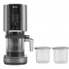 Aparat de înghețată 7-în-1 Ninja CREAMi NC302EU, 800 W, 2 x 493 ml, Creamify, Re-Spin, Adăugare de bucăți, Program fitness/keto, Personalizare, Negru/gri