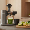 Storcator de fructe 3in1 Ninja NeverClog JC152EU, 150 W, 700 ml, Presare la rece, Taiere, Razuire, Filtre pentru pulpa, Gri