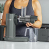 Storcator de fructe 3in1 Ninja NeverClog JC152EU, 150 W, 700 ml, Presare la rece, Taiere, Razuire, Filtre pentru pulpa, Gri
