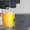 Storcator de fructe 3in1 Ninja NeverClog JC152EU, 150 W, 700 ml, Presare la rece, Taiere, Razuire, Filtre pentru pulpa, Gri