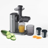 Storcator de fructe 3in1 Ninja NeverClog JC152EU, 150 W, 700 ml, Presare la rece, Taiere, Razuire, Filtre pentru pulpa, Gri