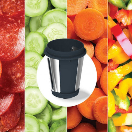 Storcator de fructe 3in1 Ninja NeverClog JC152EU, 150 W, 700 ml, Presare la rece, Taiere, Razuire, Filtre pentru pulpa, Gri