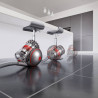 Aspirator fără sac Dyson Cinetic BigBall Absolute 2 447250-01, 700 W, 150 AW, 0,8 l, 35 de cicloni, Redresare automată în caz de răsturnare, 5 accesorii, nichel/albastru