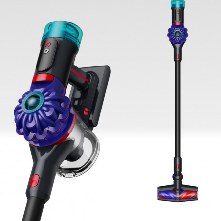Aspirator vertical Dyson V10 Konical Moulded 419634-01, 150AW, 0,5 l, 60 min, 110 000 rpm, 3 moduri, HEPA, Golire igienică, Fără încurcături, Negru