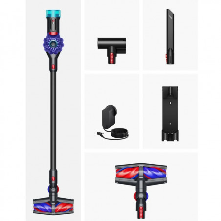 Aspirator vertical Dyson V10 Konical Moulded 419634-01, 150AW, 0,5 l, 60 min, 110 000 rpm, 3 moduri, HEPA, Golire igienică, Fără încurcături, Negru