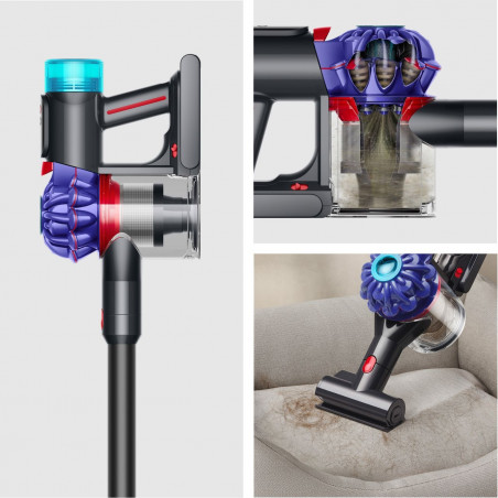 Aspirator vertical Dyson V10 Konical Moulded 419634-01, 150AW, 0,5 l, 60 min, 110 000 rpm, 3 moduri, HEPA, Golire igienică, Fără încurcături, Negru