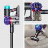 Aspirator vertical Dyson V10 Konical Moulded 419634-01, 150AW, 0,5 l, 60 min, 110 000 rpm, 3 moduri, HEPA, Golire igienică, Fără încurcături, Negru