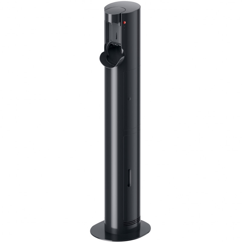 Aspirator vertical + Stație de încărcare cu golire automată Dyson V10 Konical Moulded 594030-01, 150AW, 0,5 l, 60 min, 3 moduri, HEPA, Golire igienică, Fără încurcături, Negru