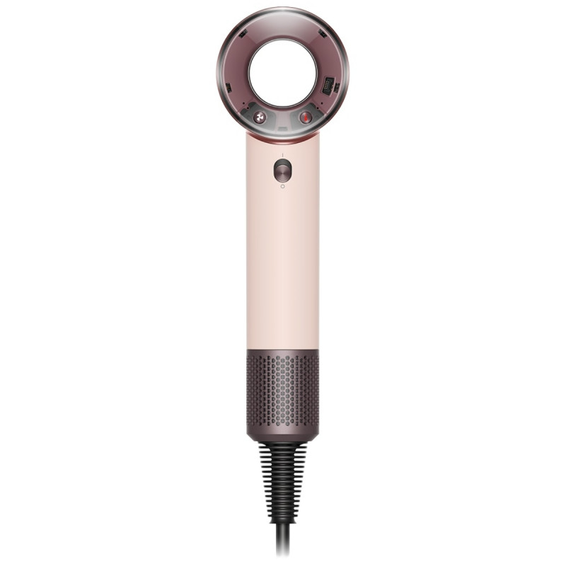Uscător de păr Dyson HD19 Travel™ 492457-01, 1220 W, 11,6 l/s, 2 viteze, 3 niveluri de temperatură, Air Multiplier, control inteligent al căldurii, ceramic roz/roz auriu