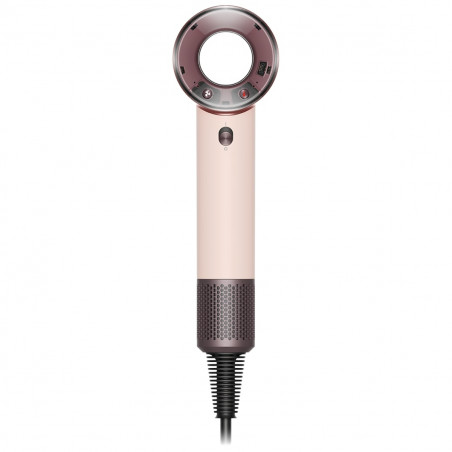 Uscător de păr Dyson HD19 Travel™ 492457-01, 1220 W, 11,6 l/s, 2 viteze, 3 niveluri de temperatură, Air Multiplier, control inteligent al căldurii, ceramic roz/roz auriu
