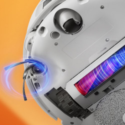 Aspirator robot Roborock Q Revo Edge 5V1 QRES02-00, 18500 Pa, 5200 mAh, 66 W, Cartografiere 3D LiDAR, Reactive AI, FlexiArm, stație de încărcare, autonomie de până la 3 ore, alb