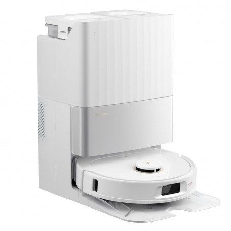 Aspirator robot Roborock Q Revo Edge 5V1 QRES02-00, 18500 Pa, 5200 mAh, 66 W, Cartografiere 3D LiDAR, Reactive AI, FlexiArm, stație de încărcare, autonomie de până la 3 ore, alb