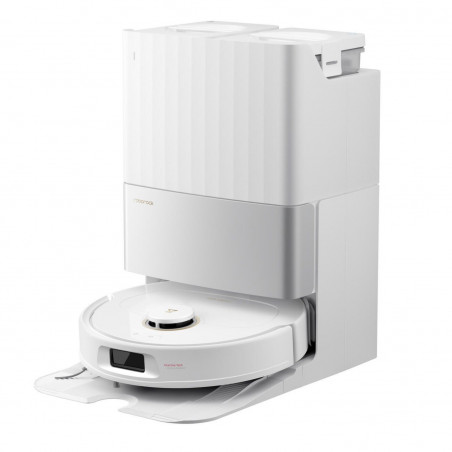 Aspirator robot Roborock Q Revo Edge 5V1 QRES02-00, 18500 Pa, 5200 mAh, 66 W, Cartografiere 3D LiDAR, Reactive AI, FlexiArm, stație de încărcare, autonomie de până la 3 ore, alb