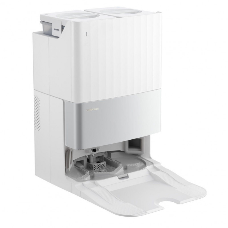 Aspirator robot Roborock Q Revo Edge 5V1 QRES02-00, 18500 Pa, 5200 mAh, 66 W, Cartografiere 3D LiDAR, Reactive AI, FlexiArm, stație de încărcare, autonomie de până la 3 ore, alb