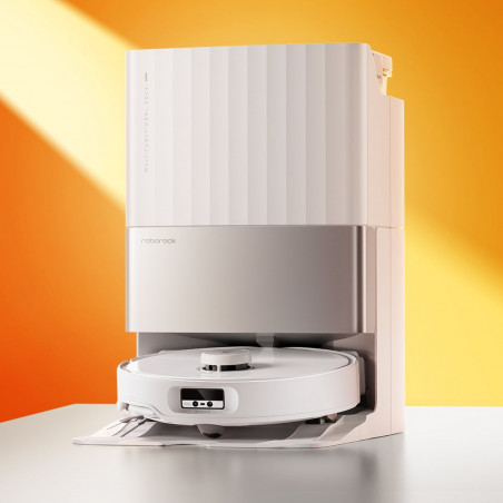 Aspirator robot Roborock Q Revo Edge 5V1 QRES02-00, 18500 Pa, 5200 mAh, 66 W, Cartografiere 3D LiDAR, Reactive AI, FlexiArm, stație de încărcare, autonomie de până la 3 ore, alb