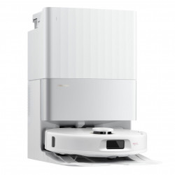 Aspirator robot Roborock Q Revo Edge 5V1 QRES02-00, 18500 Pa, 5200 mAh, 66 W, Cartografiere 3D LiDAR, Reactive AI, FlexiArm, stație de încărcare, autonomie de până la 3 ore, alb