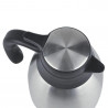 Cană termică de conferință pentru ceai Kinghoff KH 2095, 2 l, pereți dubli, corp din oțel inoxidabil, inox/negru